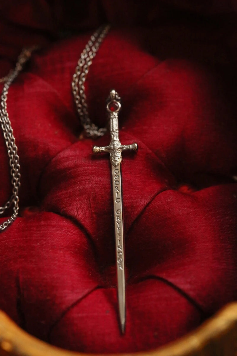 Sword of Gryffindor Ruby Necklace